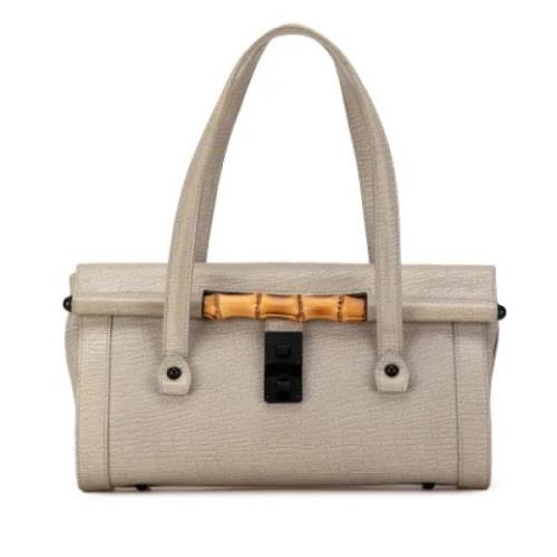 Gucci Vintage Pre-owned Laeder handvskor Beige, Dam