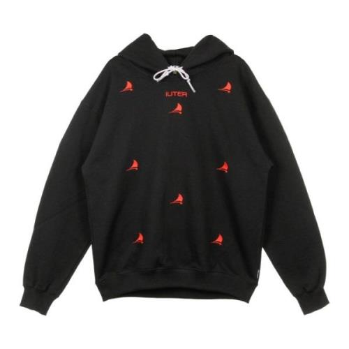 Iuter Svart Lättvikts Huva Skipper Sweatshirt Black, Herr