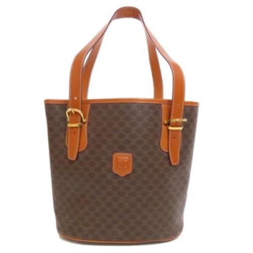 Celine Vintage Pre-owned Canvas totevskor Brown, Dam