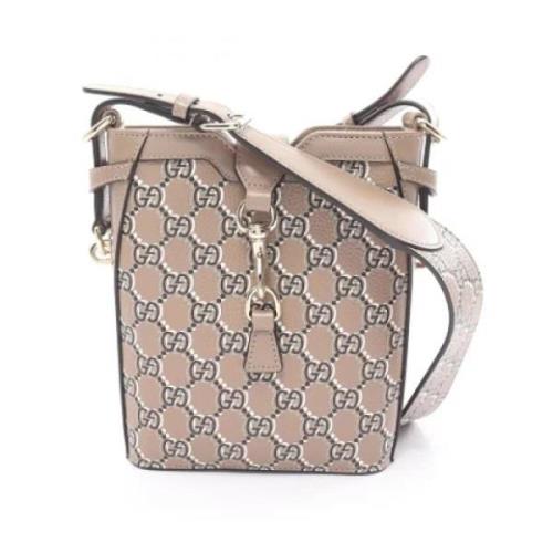 Gucci Vintage Pre-owned Laeder gucci-vskor Beige, Dam