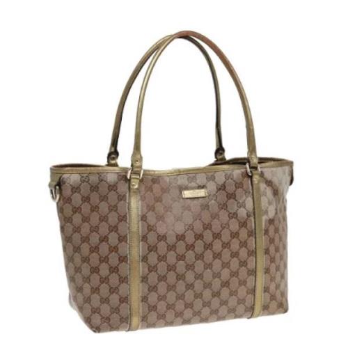 Gucci Vintage Pre-owned Canvas totevskor Beige, Dam