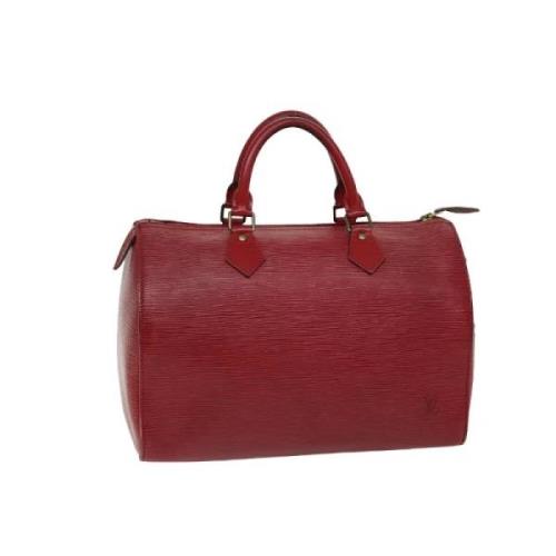 Louis Vuitton Vintage Pre-owned Laeder handvskor Red, Dam