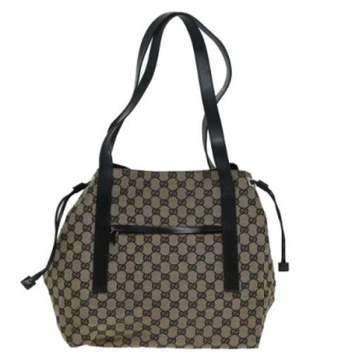 Gucci Vintage Pre-owned Canvas gucci-vskor Beige, Dam