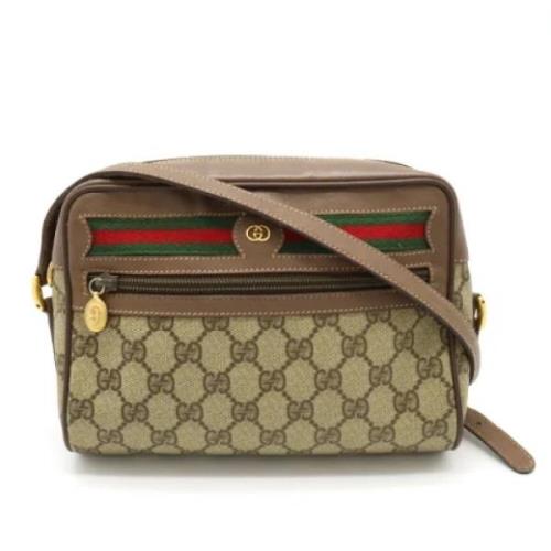 Gucci Vintage Pre-owned Canvas gucci-vskor Beige, Dam