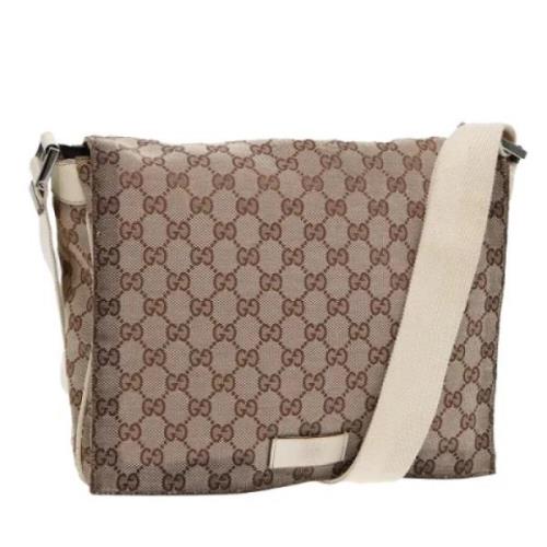 Gucci Vintage Pre-owned Canvas gucci-vskor Brown, Dam