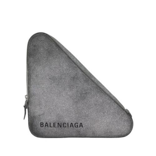 Balenciaga Vintage Pre-owned Laeder balenciaga-vskor Gray, Dam