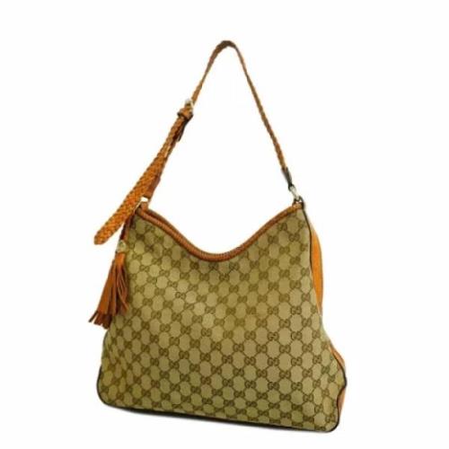 Gucci Vintage Pre-owned Canvas gucci-vskor Brown, Dam