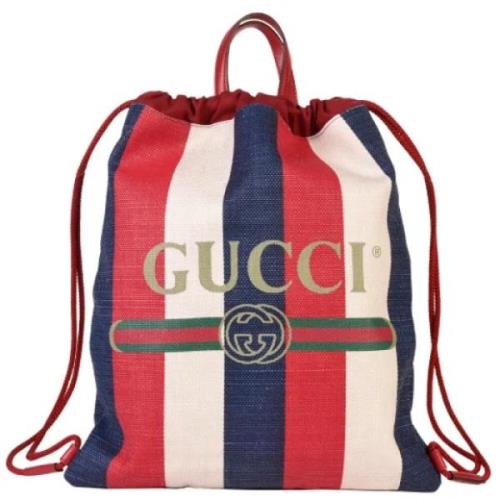 Gucci Vintage Pre-owned Canvas ryggsckar Multicolor, Dam