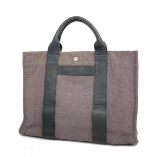 Hermès Vintage Pre-owned Canvas totevskor Gray, Dam