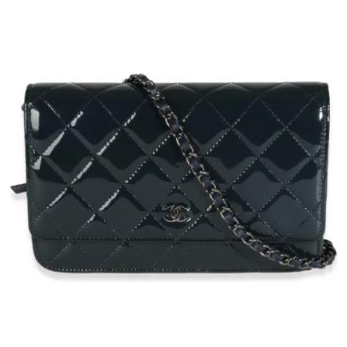 Chanel Vintage Pre-owned Laeder chanel-vskor Blue, Dam