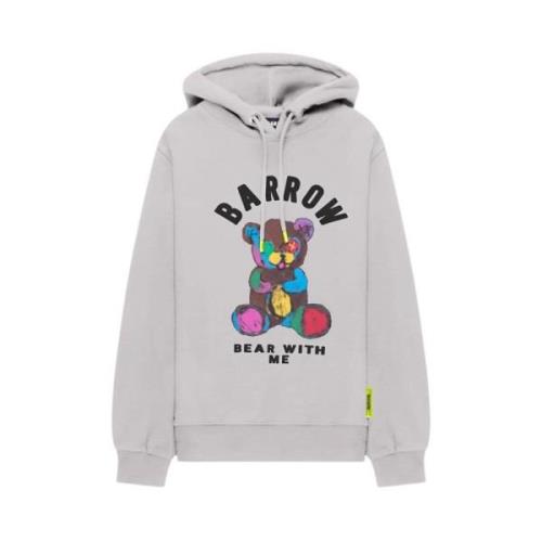 Barrow Hoodie med Teddybjörn Tryck Gray, Herr