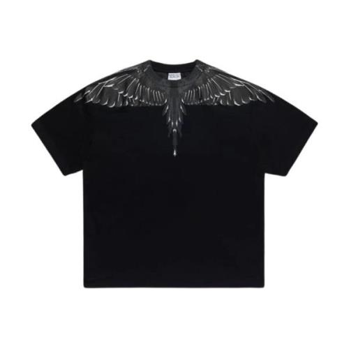 Marcelo Burlon Svart Wings Print Sweatshirt Black, Herr