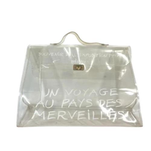 Hermès Vintage Pre-owned Vinyl handvskor White, Dam