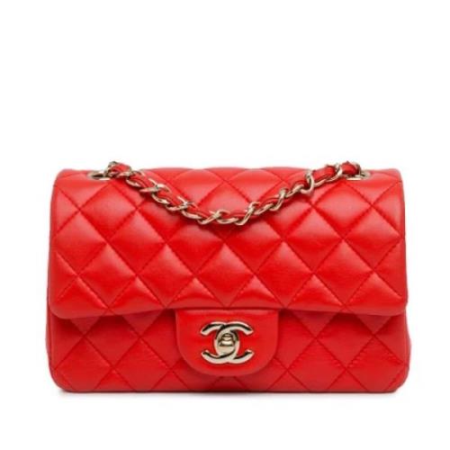 Chanel Vintage Pre-owned Laeder axelremsvskor Orange, Dam