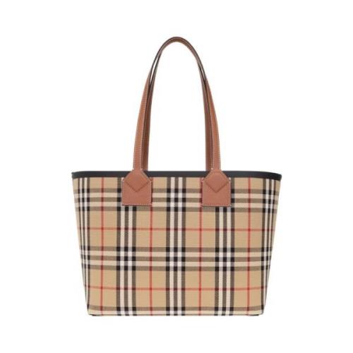 Burberry Liten London Toteväska Beige, Dam