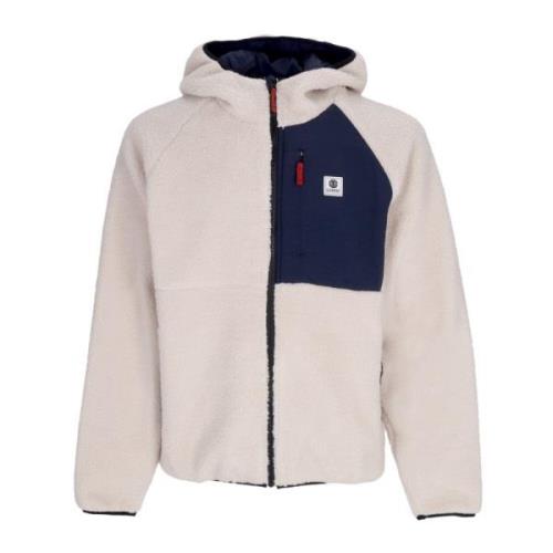 Element Vändbar Björn Zip Hoodie Naturlig Beige, Herr