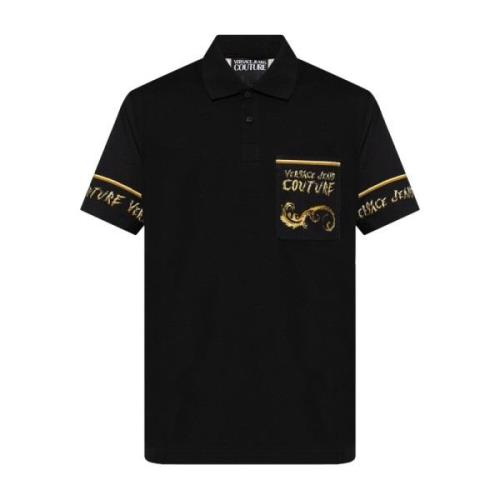 Versace Jeans Couture Svarta T-shirts & Polos Aw24 Black, Herr