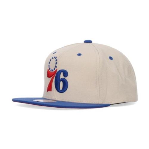 Mitchell & Ness NBA Philadelphia 76ers Snapback Keps Beige, Herr