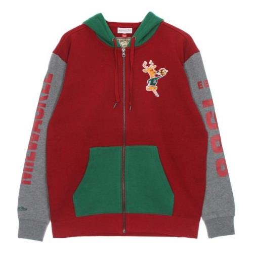 Mitchell & Ness NBA Scarlet Zip Hoodie Multicolor, Herr