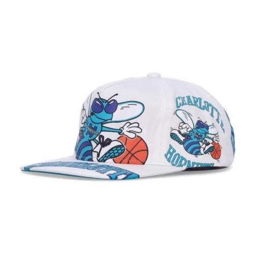 Mitchell & Ness Charlotte Hornets NBA Keps Vit White, Herr