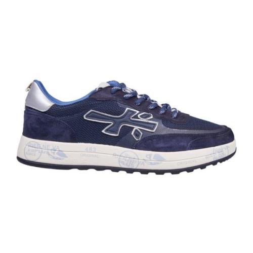 Premiata Blå Sneakers Nous Modell Blue, Herr