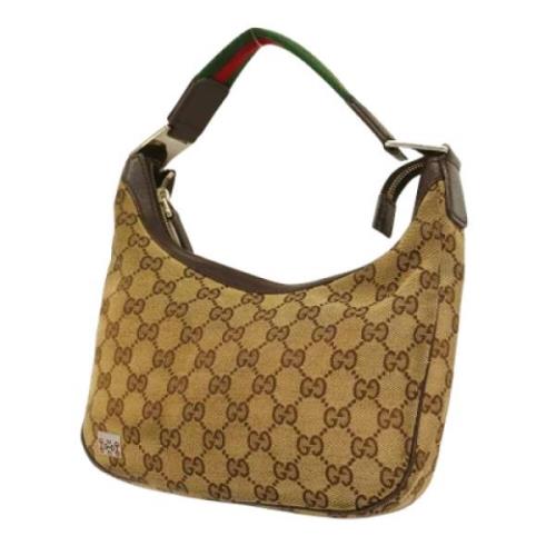 Gucci Vintage Pre-owned Canvas gucci-vskor Brown, Dam