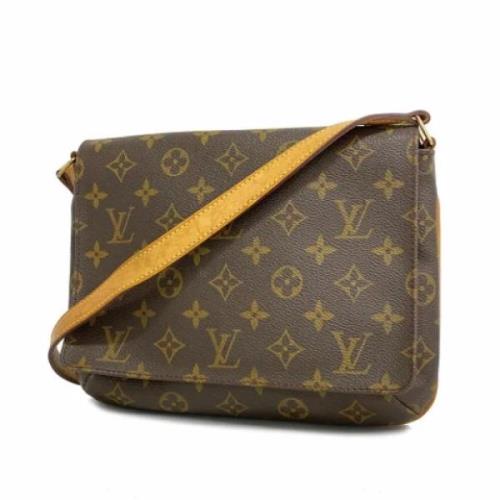 Louis Vuitton Vintage Pre-owned Tyg louis-vuitton-vskor Brown, Dam