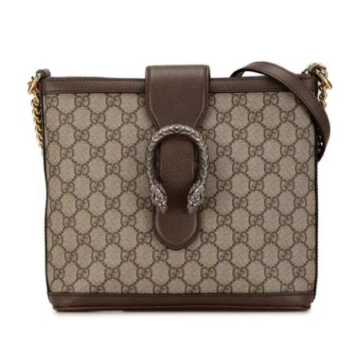 Gucci Vintage Pre-owned Laeder gucci-vskor Beige, Dam