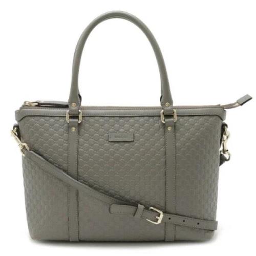 Gucci Vintage Pre-owned Laeder gucci-vskor Gray, Dam