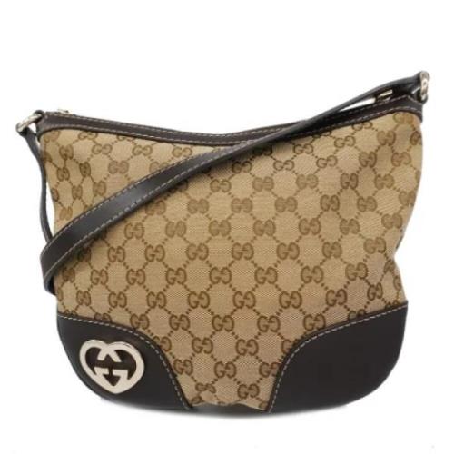 Gucci Vintage Pre-owned Tyg gucci-vskor Brown, Dam