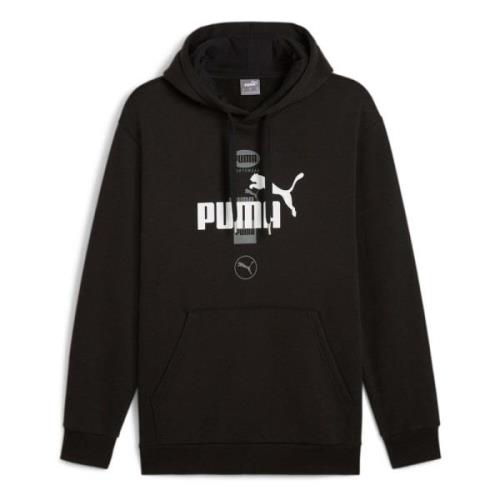 Puma Power Graphic H Hoodie Black, Herr