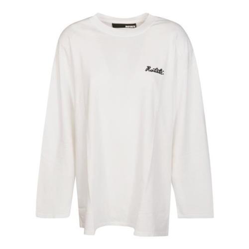 Rotate Birger Christensen Långärmad T-shirt White, Dam