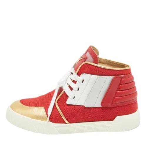 Giuseppe Zanotti Pre-owned Pre-owned Laeder sneakers Red, Herr