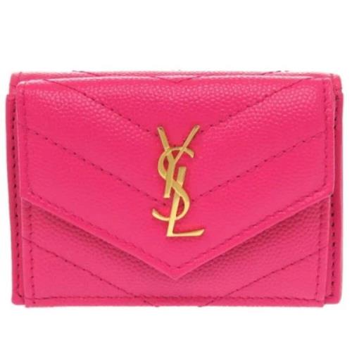 Yves Saint Laurent Vintage Pre-owned Laeder plnbcker Pink, Dam