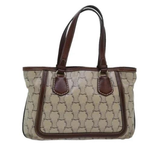 Celine Vintage Pre-owned Canvas celine-vskor Beige, Dam