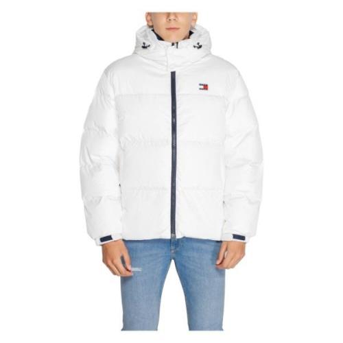 Tommy Jeans Alaska Flag Jacka Herr Kollektion White, Herr