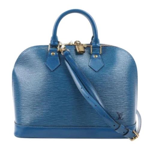 Louis Vuitton Vintage Pre-owned Laeder handvskor Blue, Dam