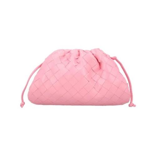 Bottega Veneta Vintage Pre-owned Laeder kuvertvskor Pink, Dam