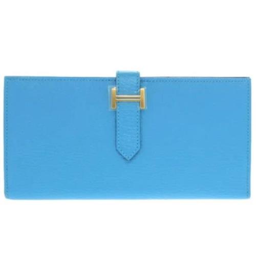 Hermès Vintage Pre-owned Laeder plnbcker Blue, Dam