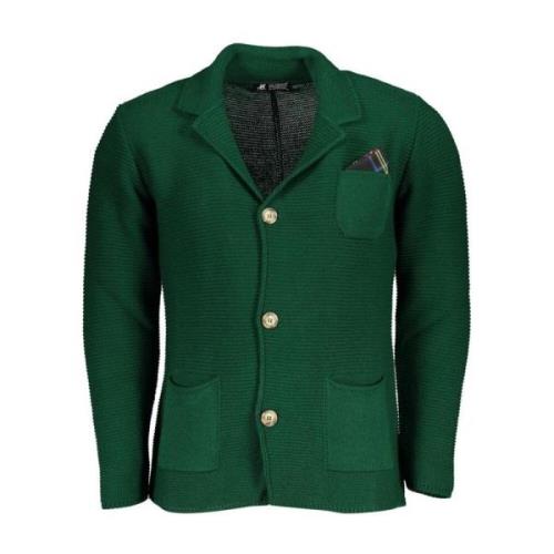 U.s. Polo Assn. Grön Cardigan med Logodesign Green, Herr