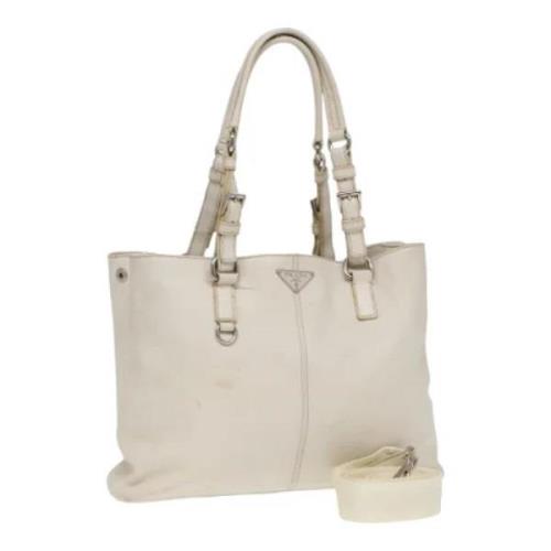 Prada Vintage Pre-owned Laeder prada-vskor Beige, Dam