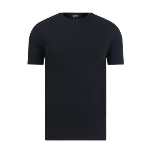 Emporio Armani EA7 Kortärmad Rund Hals T-shirt Black, Herr