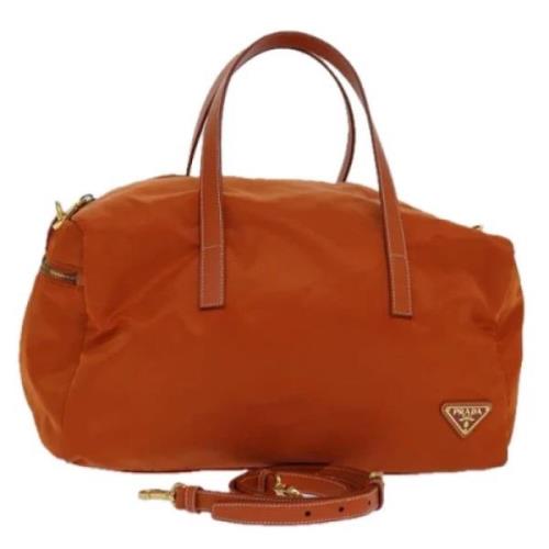 Prada Vintage Pre-owned Nylon prada-vskor Orange, Dam