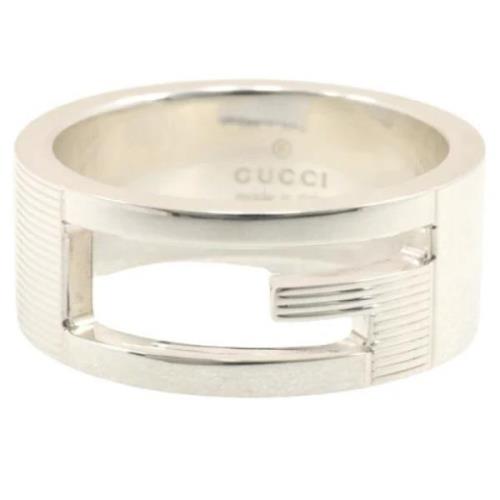 Gucci Vintage Pre-owned Silver ringar Gray, Dam