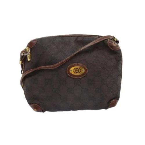 Gucci Vintage Pre-owned Canvas gucci-vskor Brown, Dam