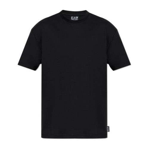 Emporio Armani EA7 Bomull T-shirt Black, Herr