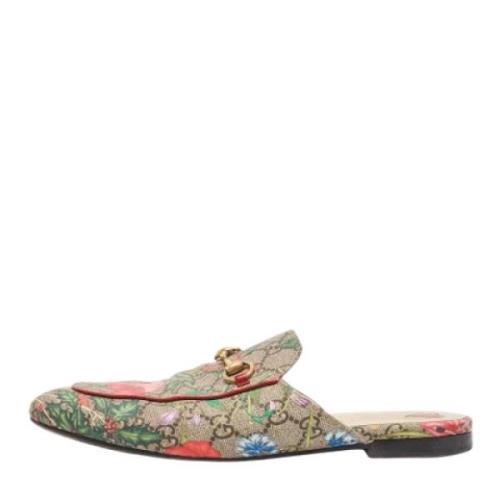 Gucci Vintage Pre-owned Canvas sandaler Multicolor, Dam