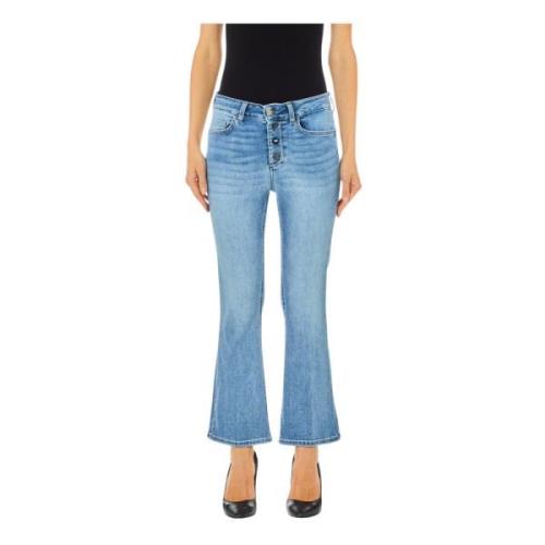 Liu Jo Hög Midja Prinsessa Jeans Blue, Dam