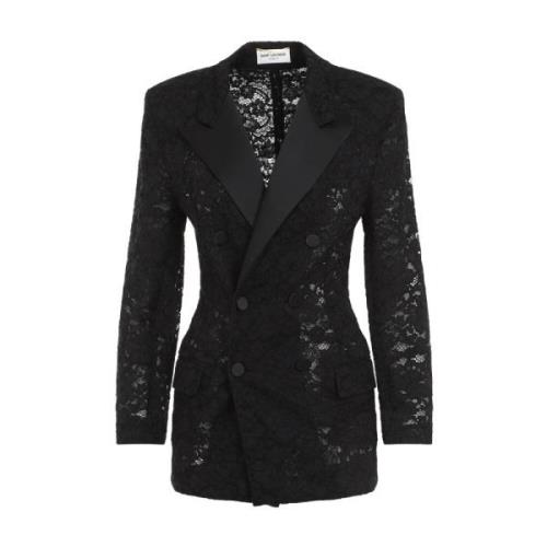 Saint Laurent Noir Jacka för Män Black, Dam