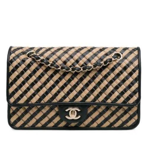 Chanel Vintage Pre-owned Raffia chanel-vskor Beige, Dam